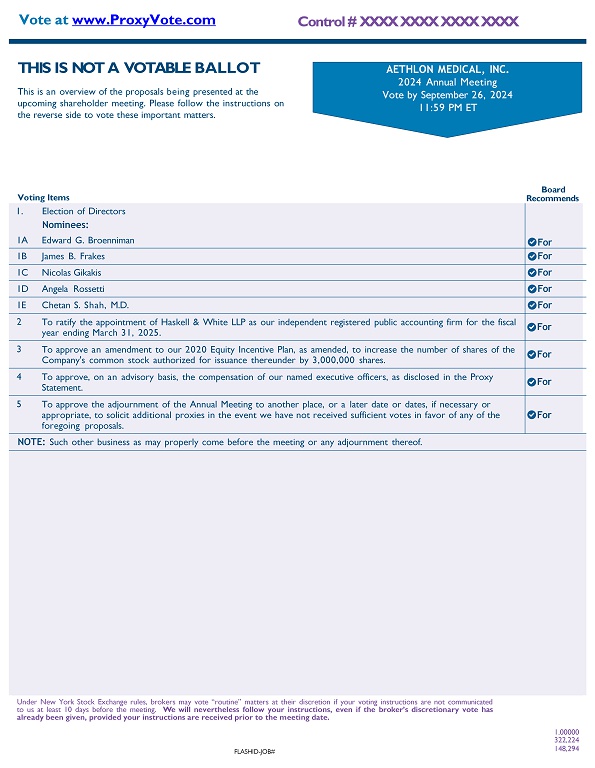 Summary of Proxy Materials Image; accessible PDF under Documents Dropdown menu